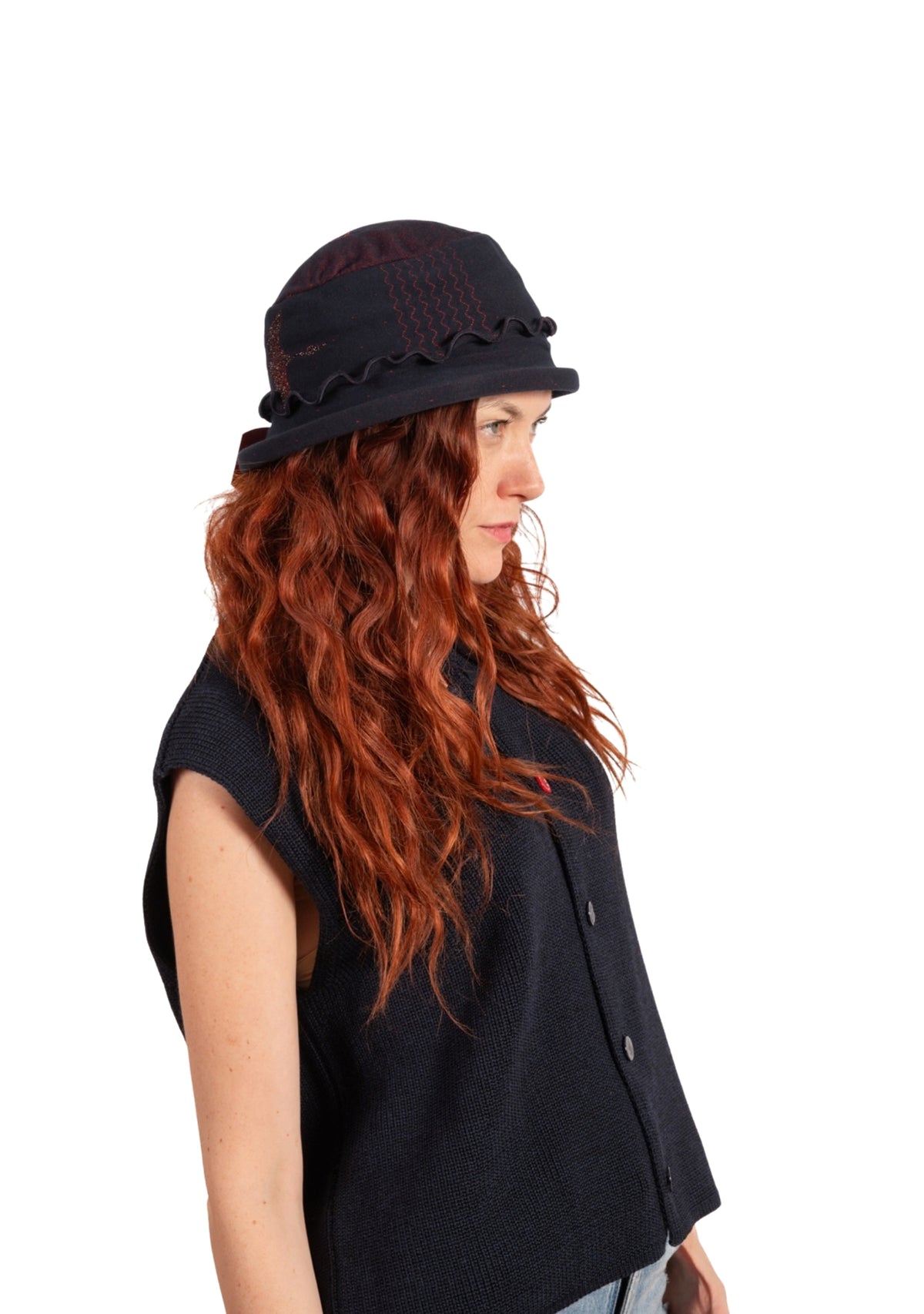 Gants femme en coton motif Grue Sauvage