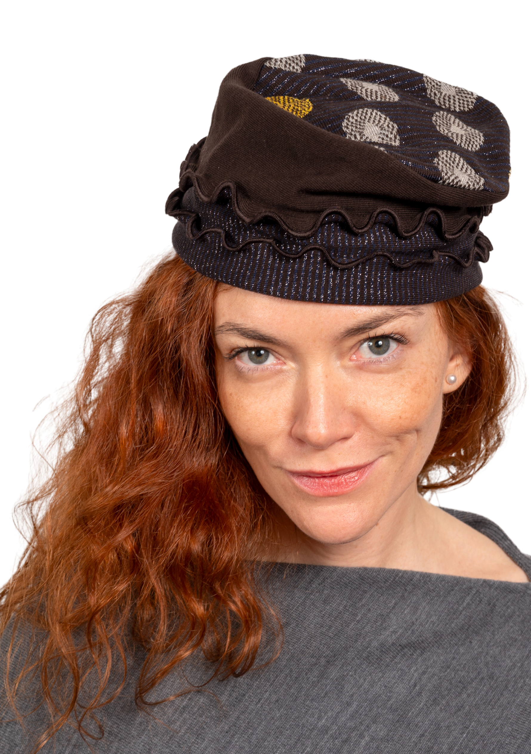 Chapeau femme en coton Fleurs Graphiques