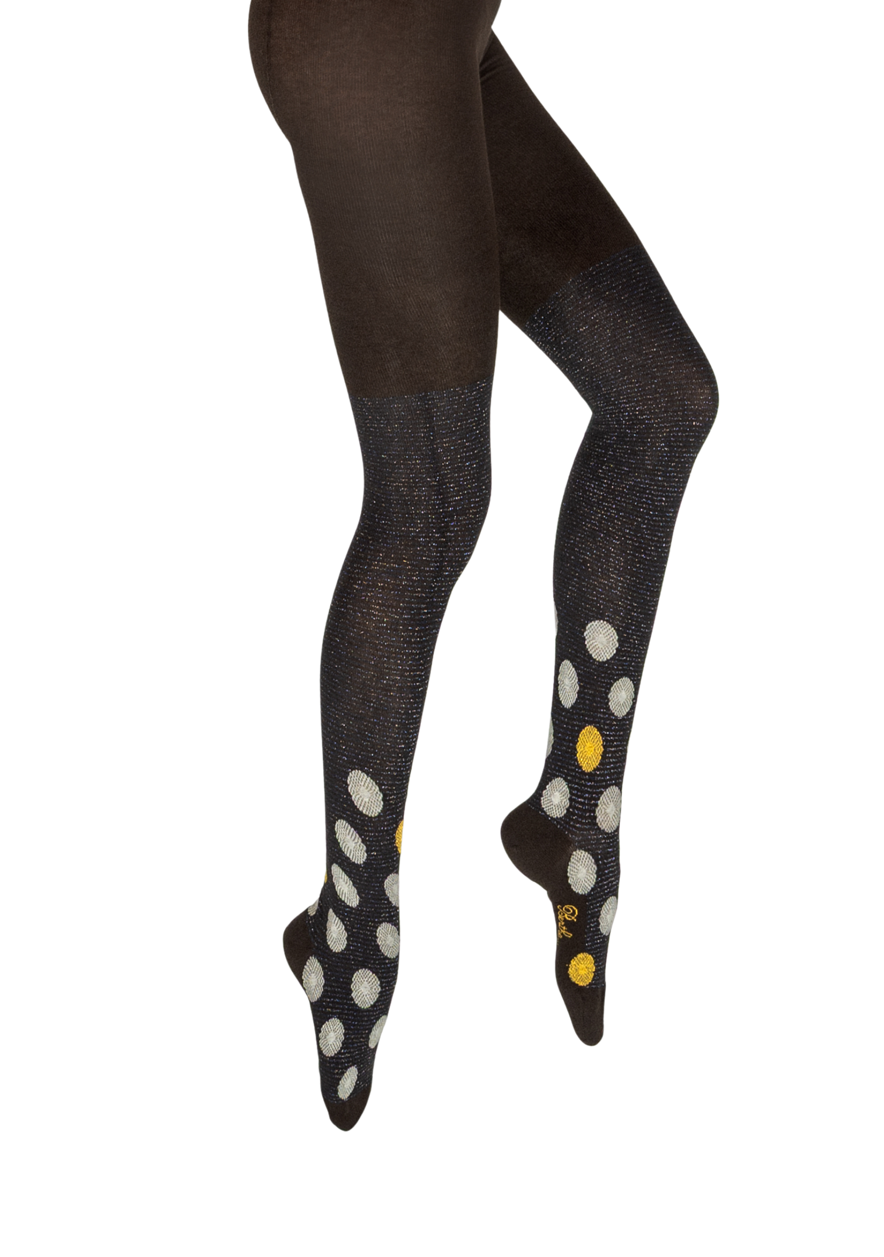 Collants pour femme en coton Fleurs Graphiques