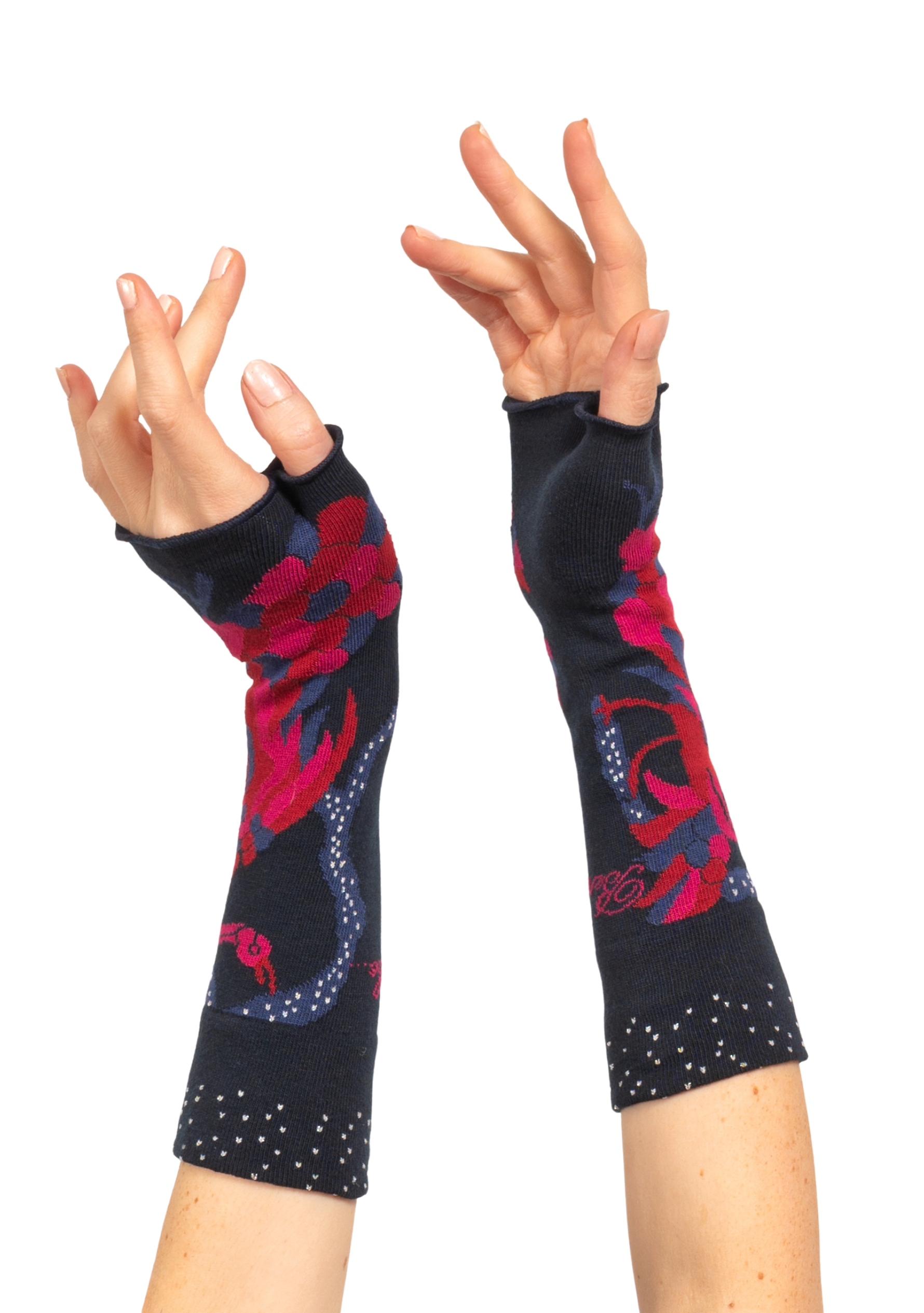 Mitaines pour femme en coton Le Paon