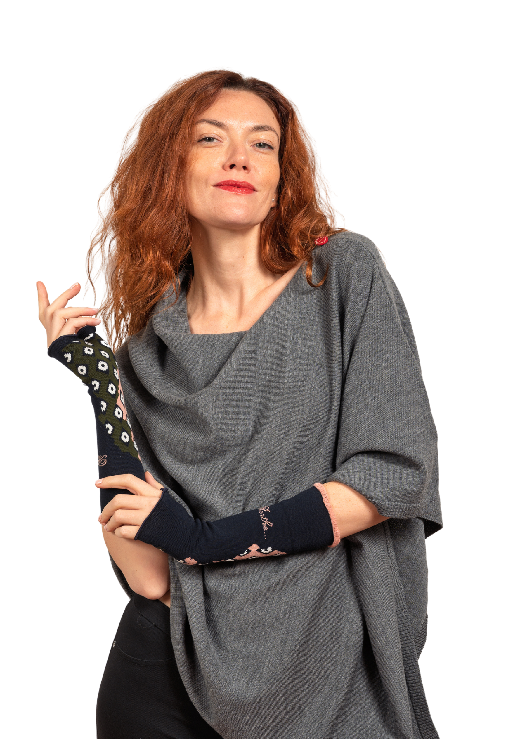 Mitaines pour femme en coton Losanges