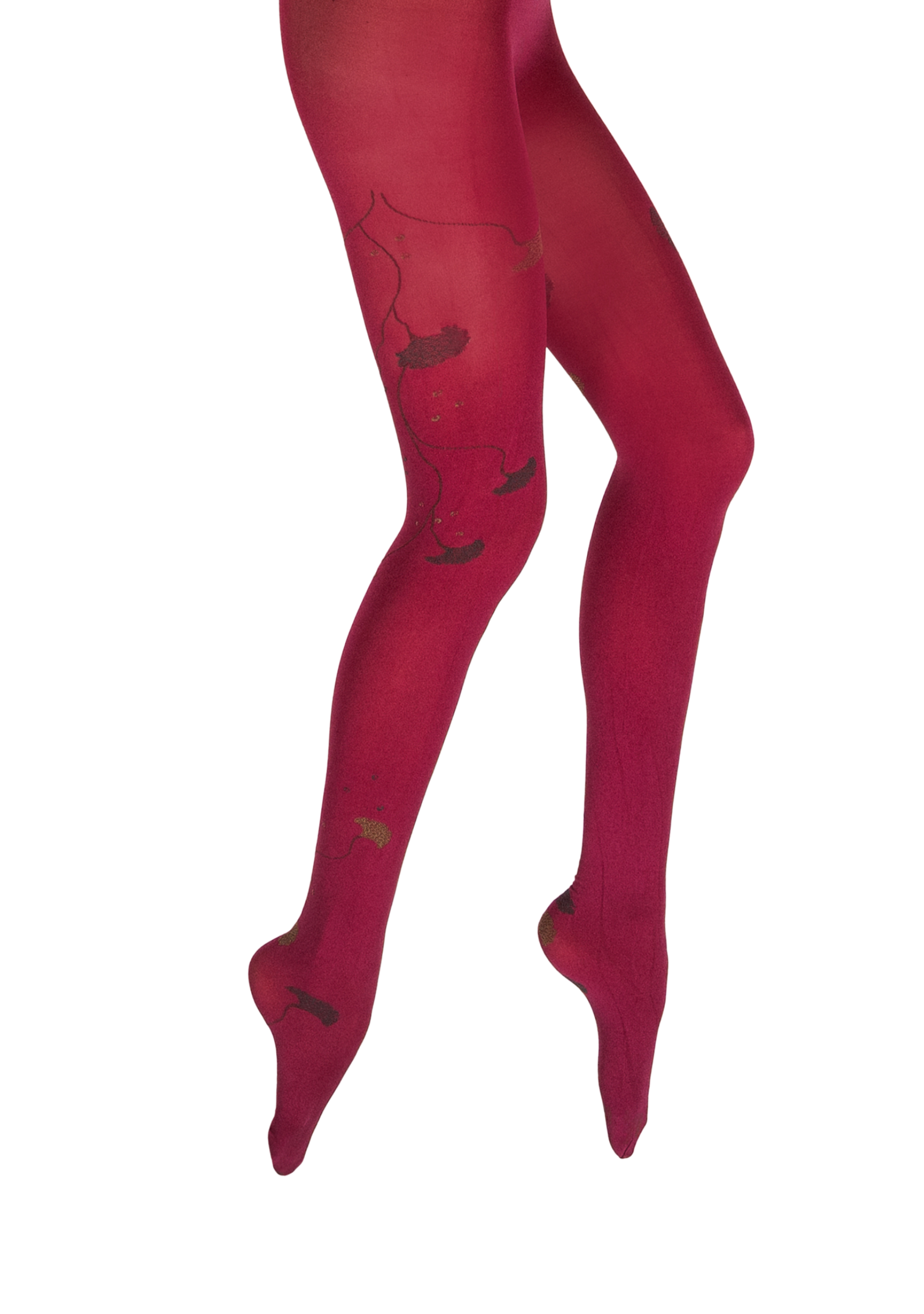 Collants femme 40D - Albizia - Fuchsia/Kaki/Gris
