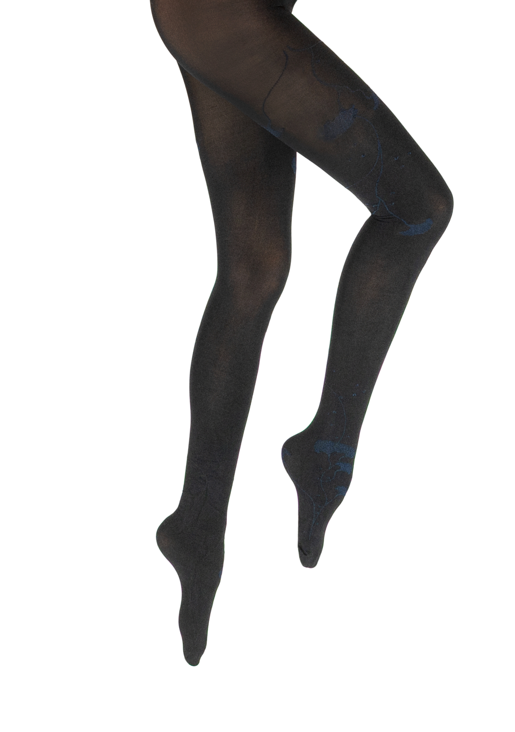 Collants femme 40D - Albizia - Noir/Marine