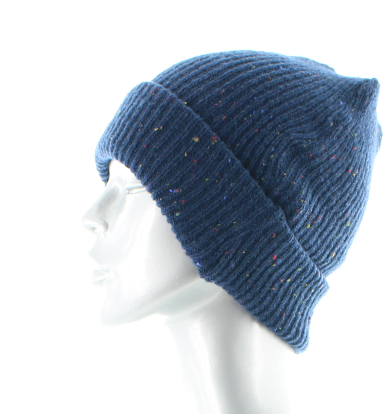 Bonnet Chiné Marine ECRU