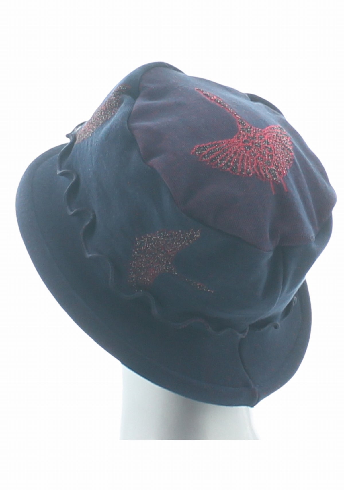 Chapeau femme coton Berthe Grue Sauvage MARINE