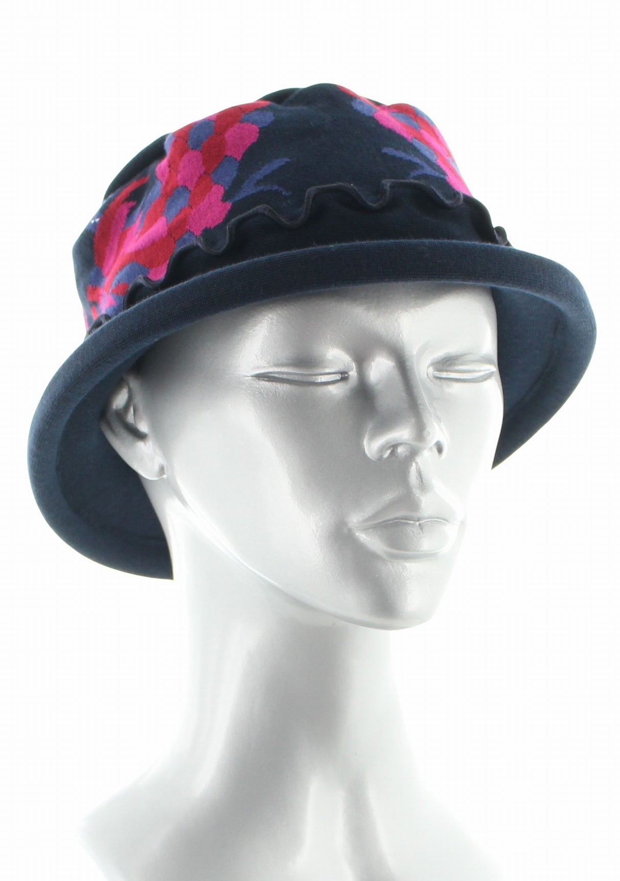 Chapeau femme coton Berthe Le Paon MARINE