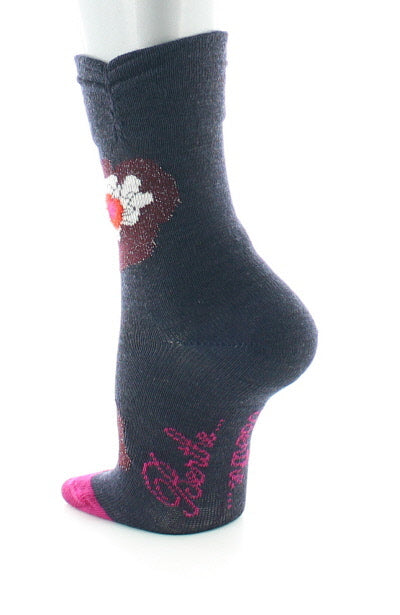 Chaussettes bébé Pétales et Pistils en laine Bleu Marine BLEU MARINE