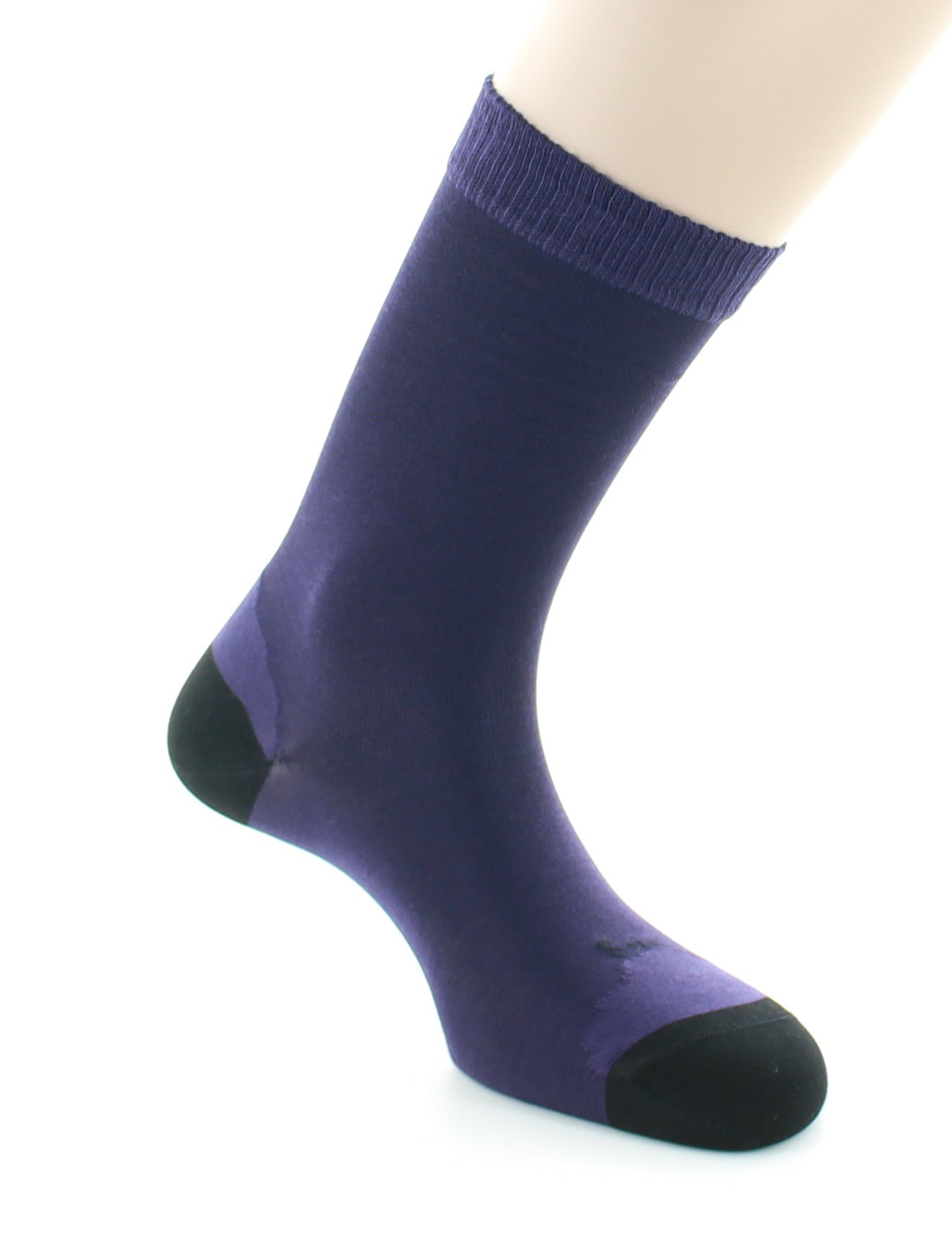 Chaussettes En Soie Cardinal et Noir RAISIN