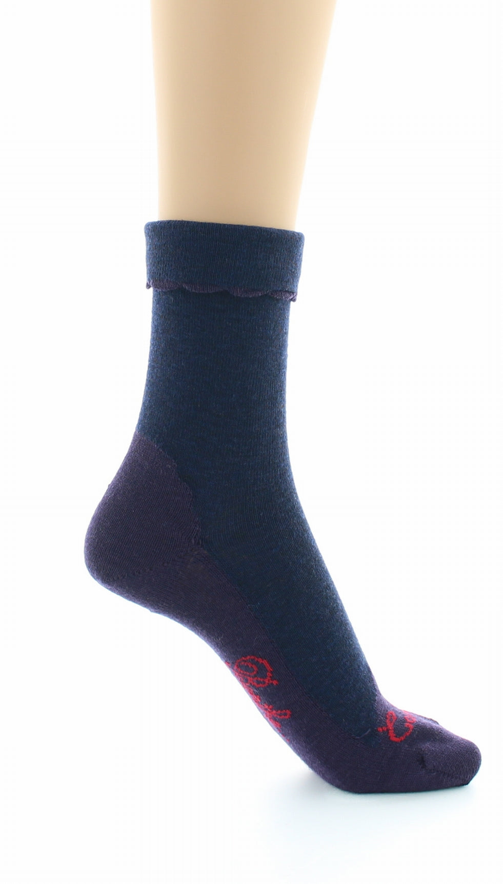 Chaussettes femme en Cachemire - Marine MARINE