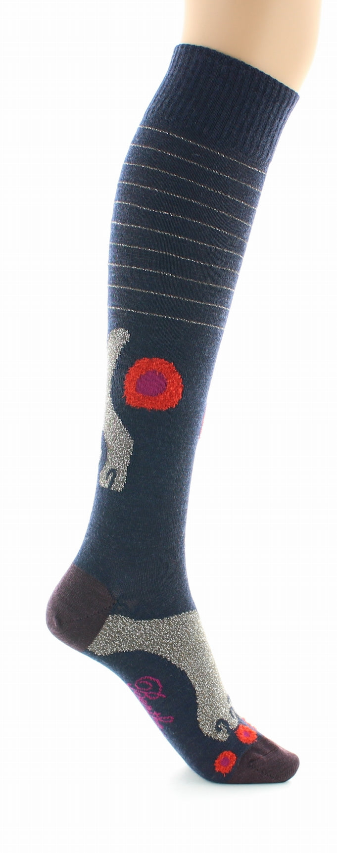 Chaussettes hautes L'eau et le feu MARINE