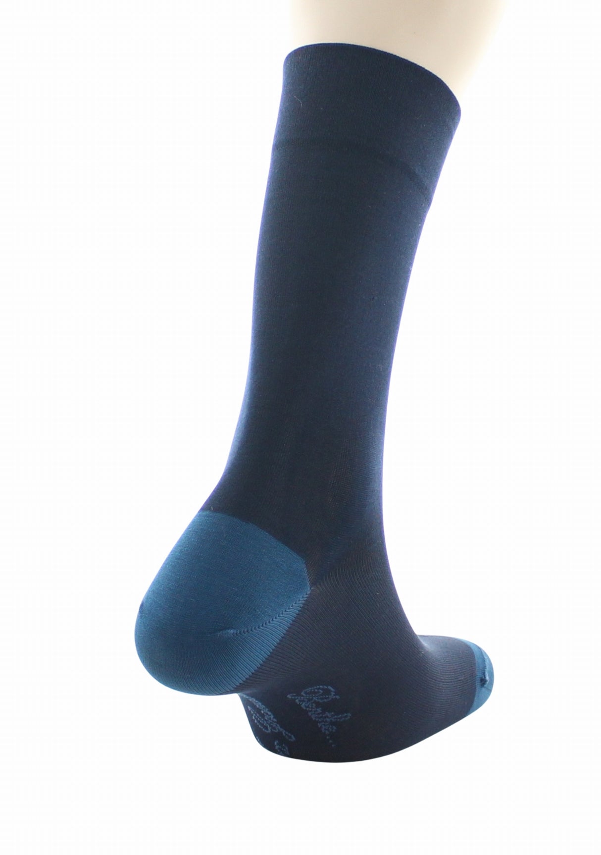 Chaussettes homme soie naturelle Berthe Marine/Bleu nuit MARINE