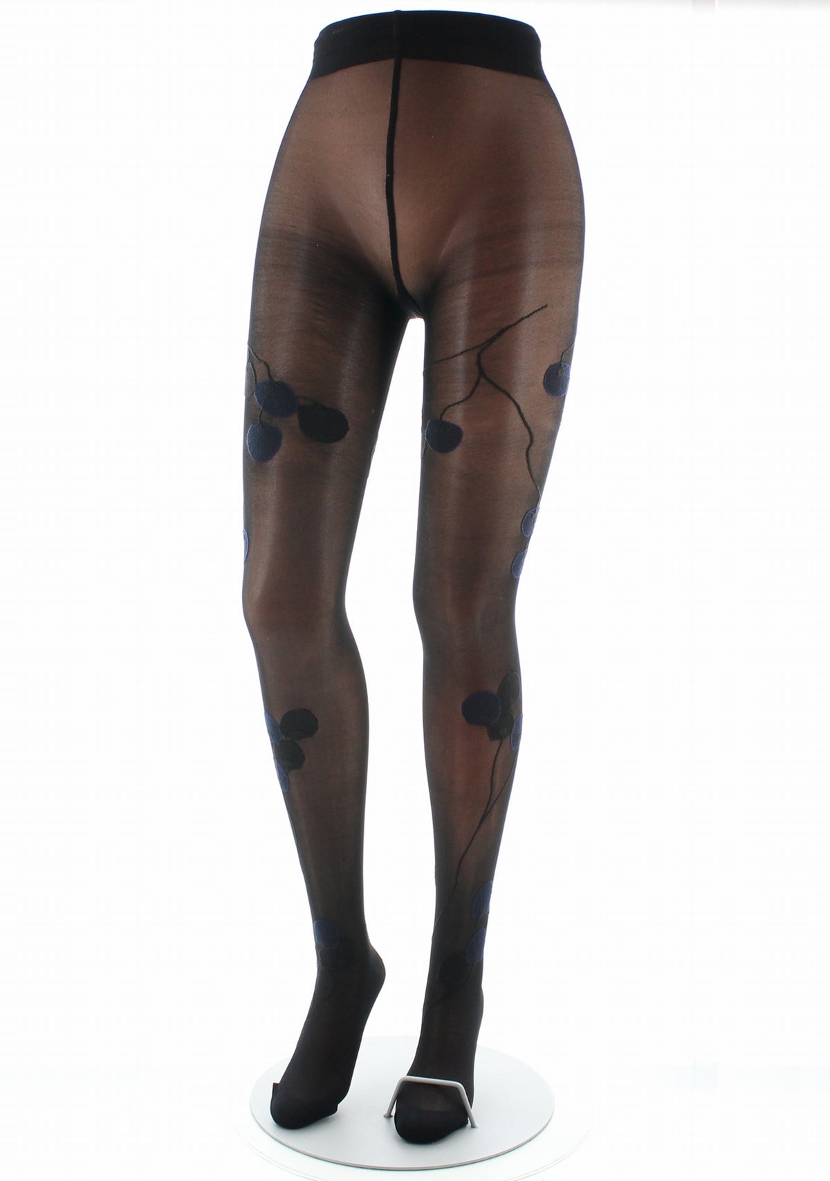Collants femme 30D noir monnaie du pape marine NOIR/MARINE