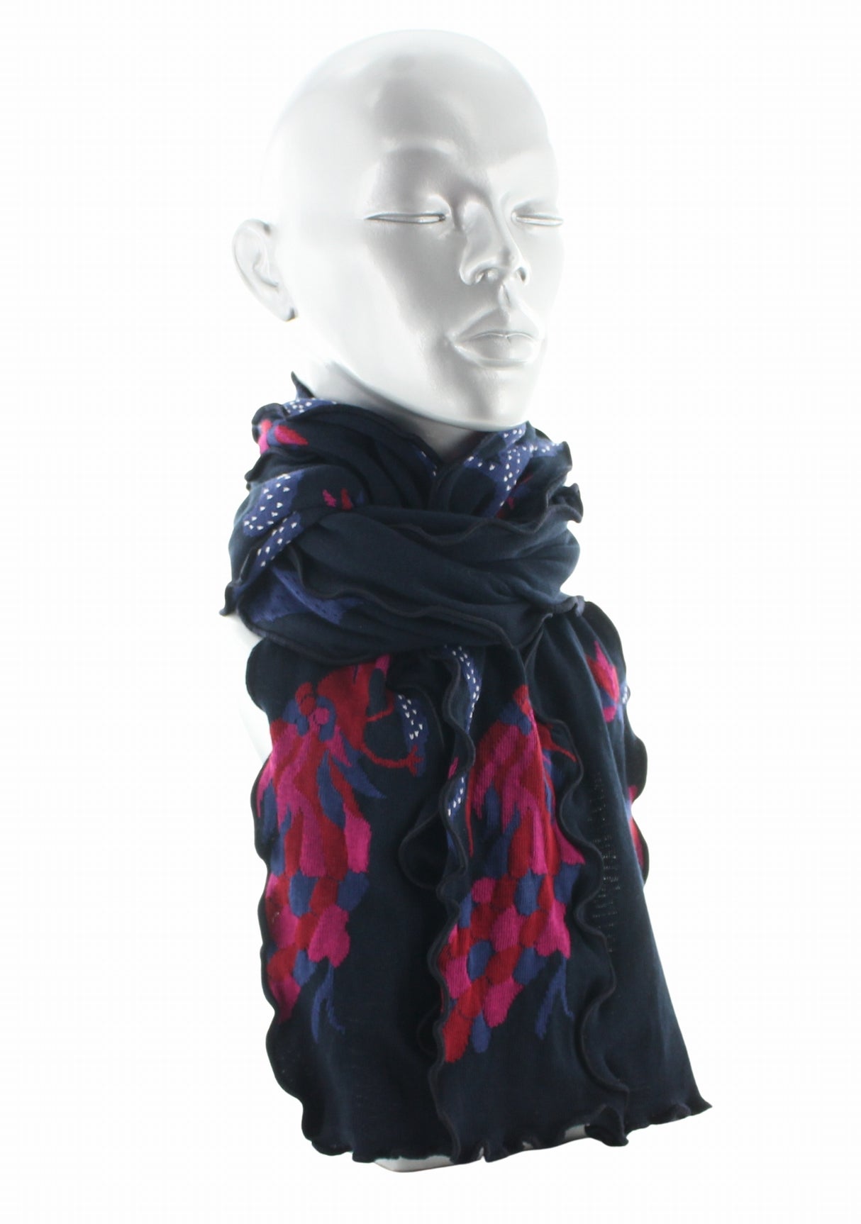 Écharpe femme coton Berthe Le Paon MARINE