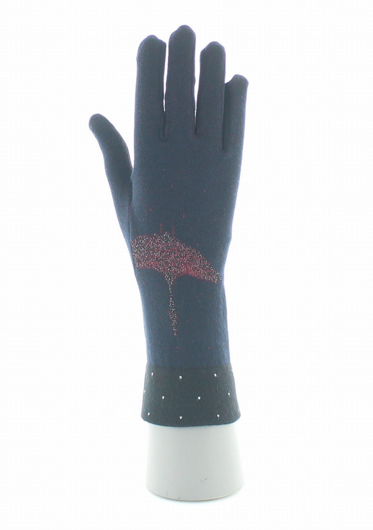 Gants coton femme Berthe Grue Sauvage MARINE