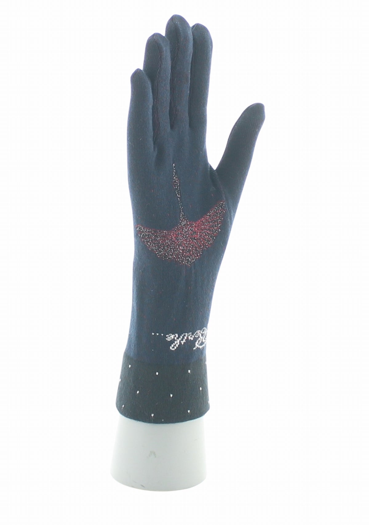 Gants coton femme Berthe Grue Sauvage MARINE