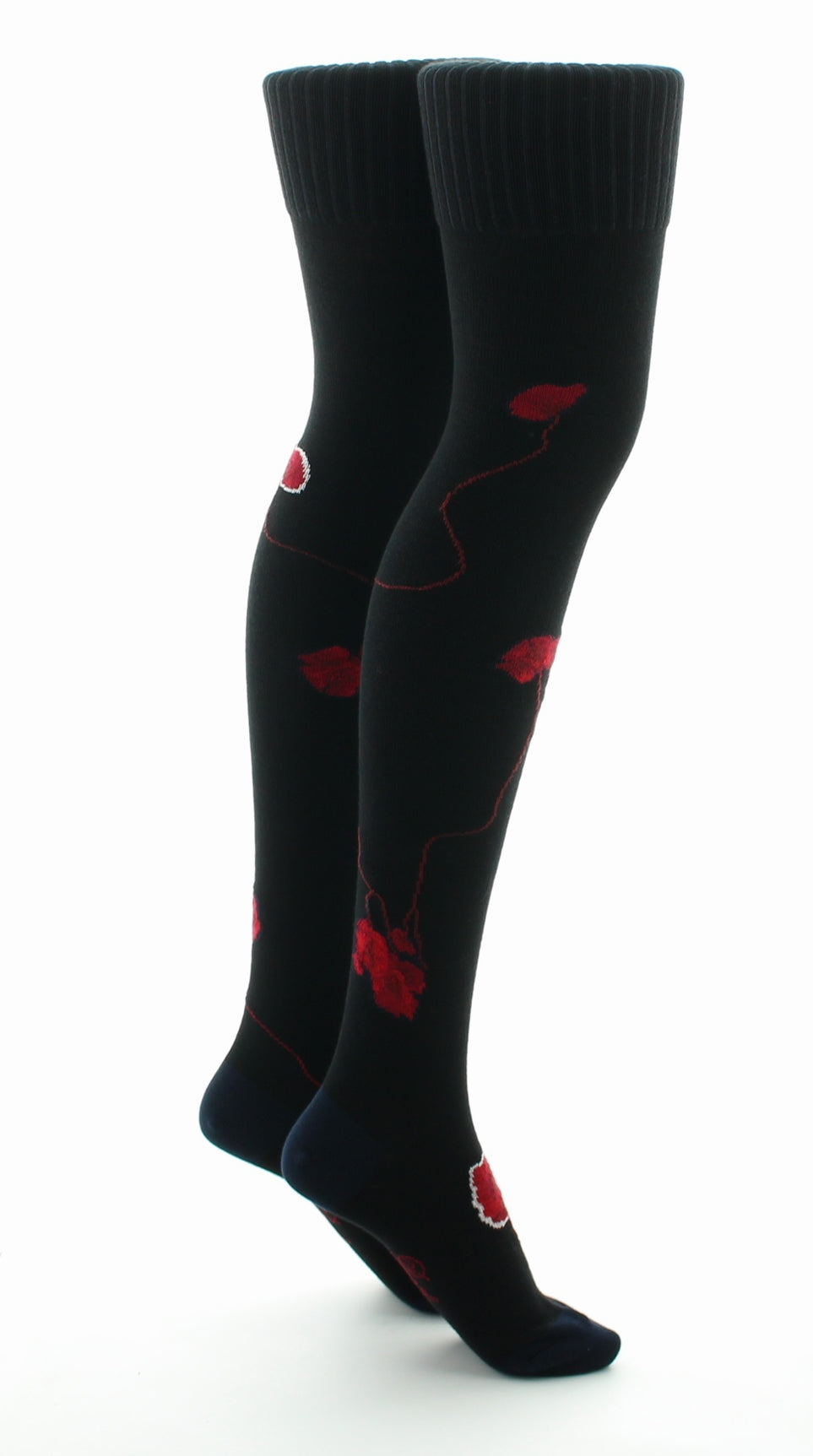 Jambières Pavots NOIR ROUGE