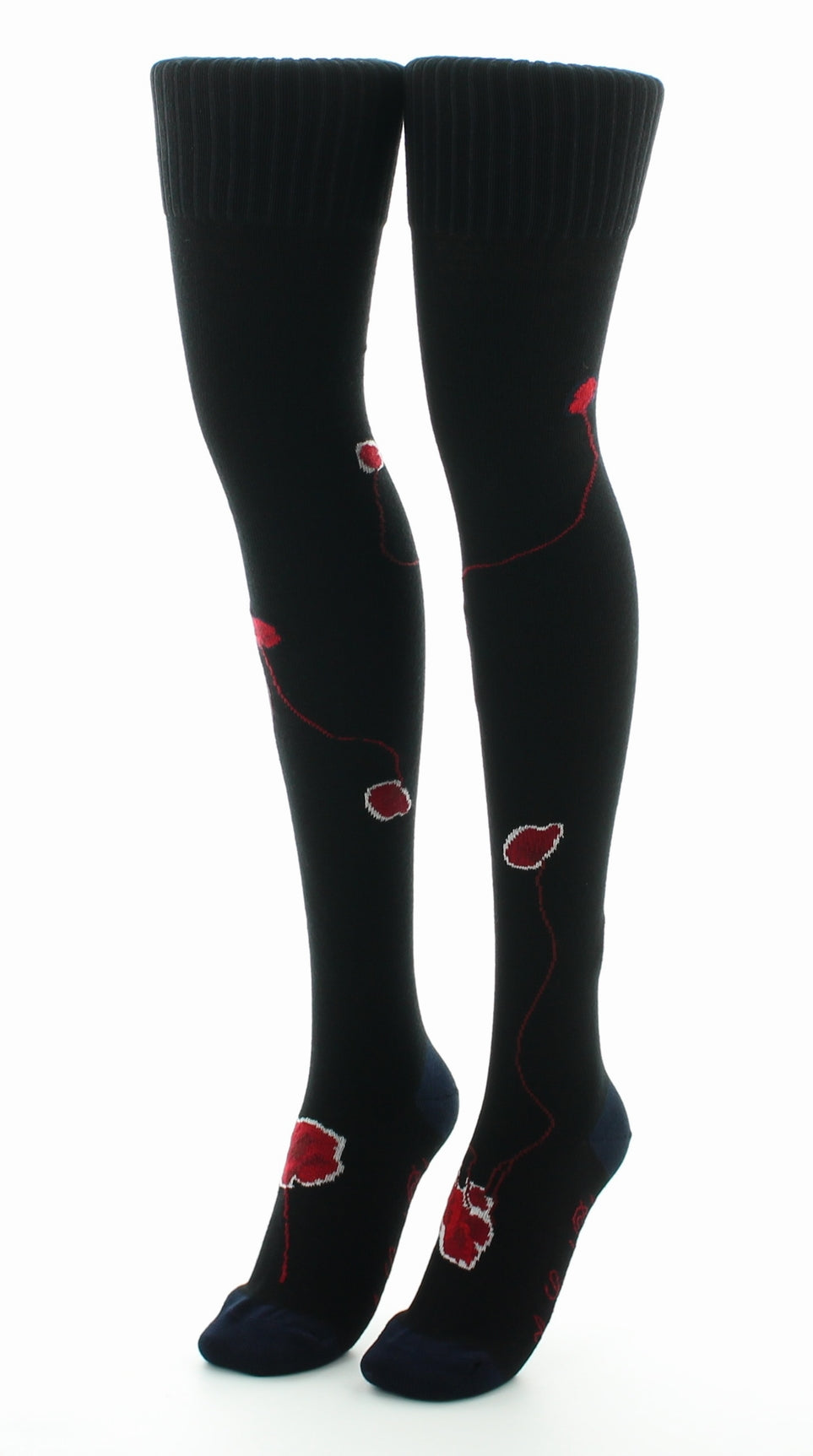 Jambières Pavots NOIR ROUGE