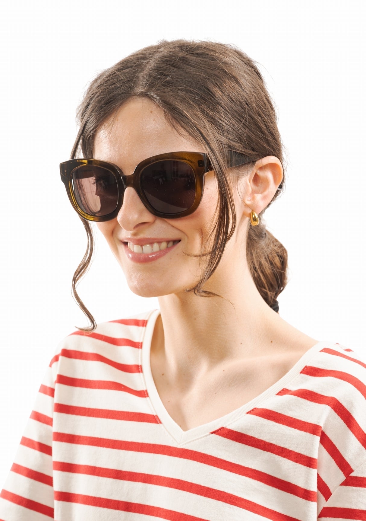 Lunettes de soleil Jeanne Olive fabriquées en France OLIVE