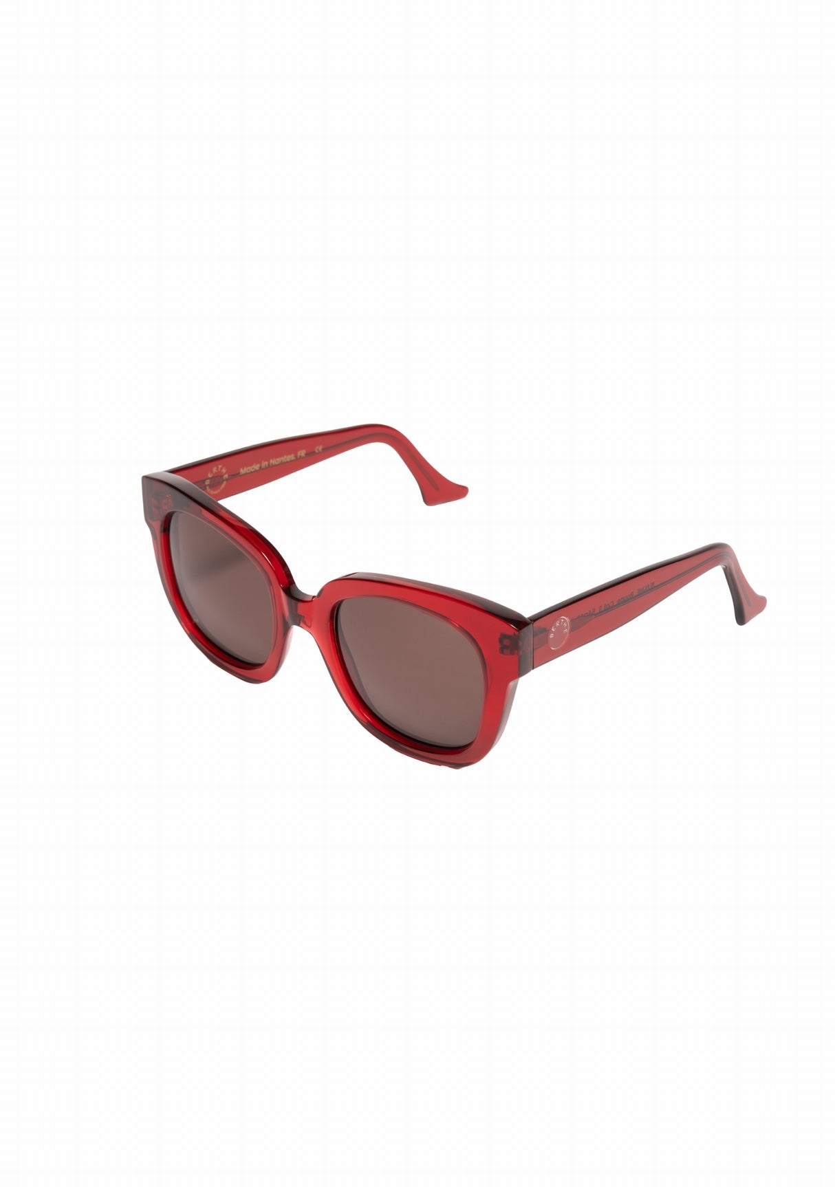 Lunettes de soleil Jeanne Rouge fabriquées en France ROUGE