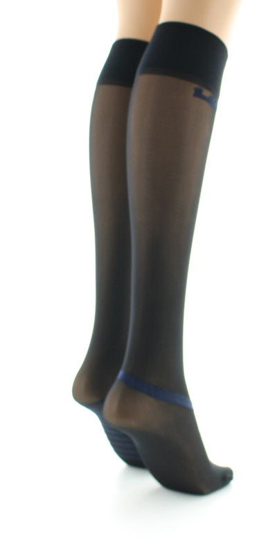 Mi-bas nœuds et rayures Marine MARINE