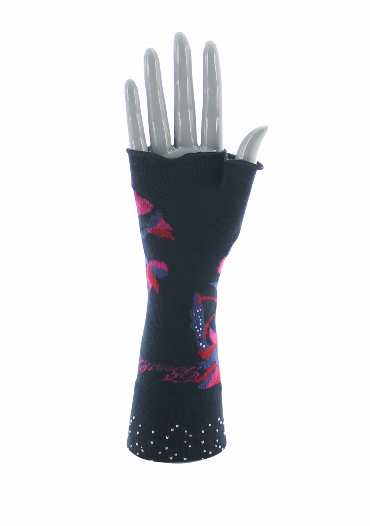 Mitaines femme coton Berthe Le Paon MARINE