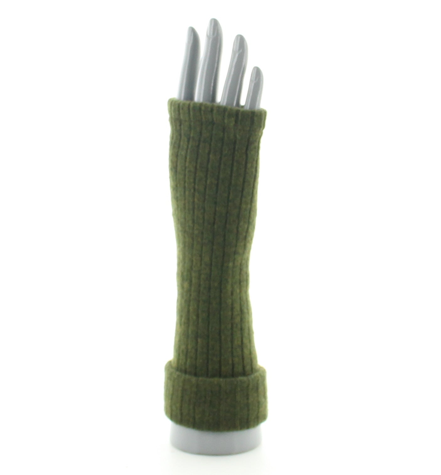 Mitaines femme laine et acrylique kaki KAKI