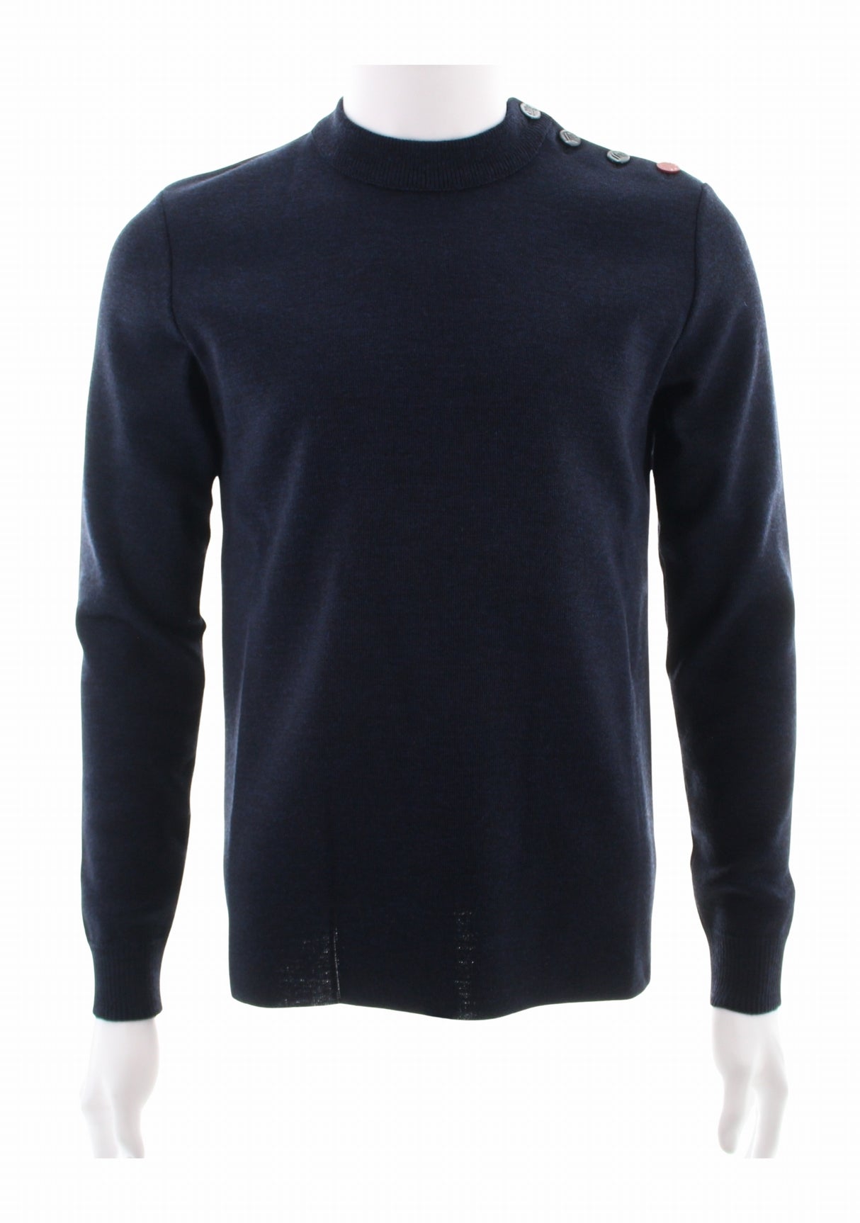 Pull marin homme col rond Berthe Homard MARINE