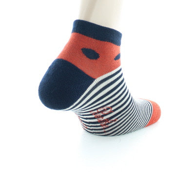 Socquettes de sport Homme Pois et Rayures ORANGE