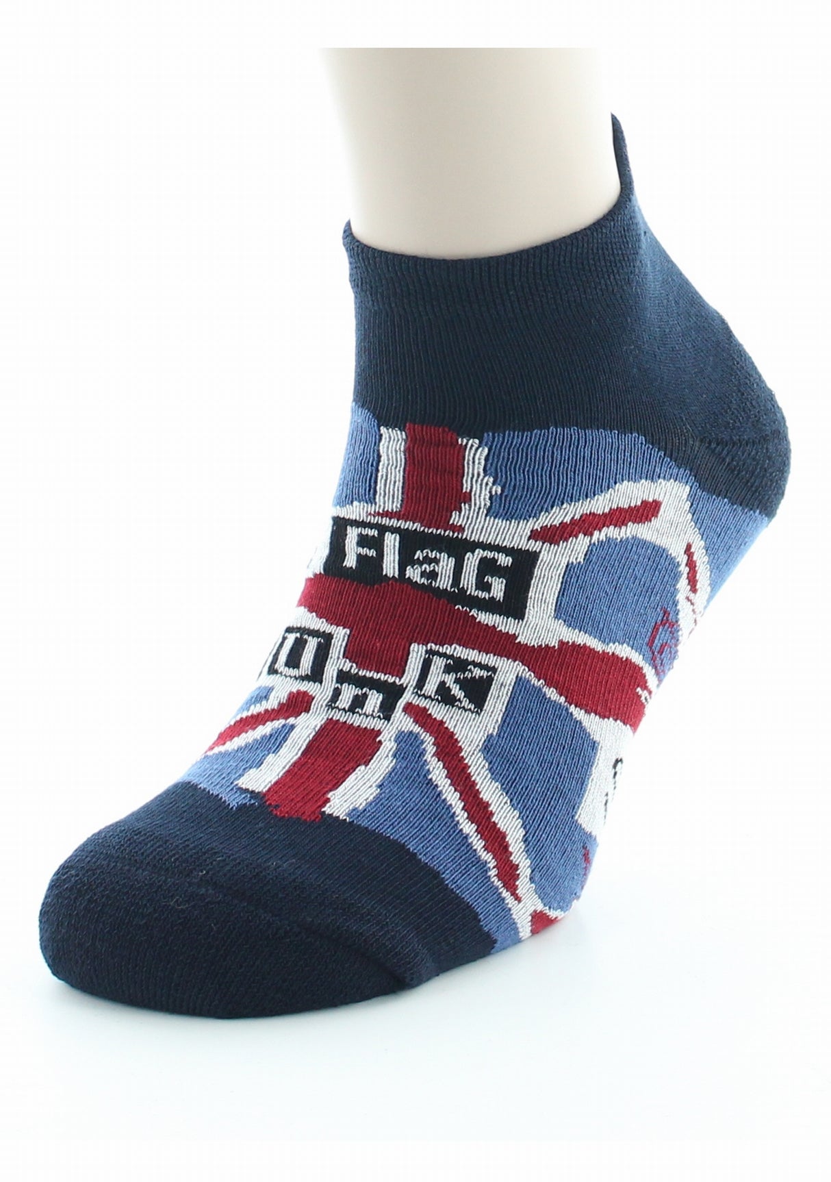 Socquettes homme coton Flag Punk MARINE