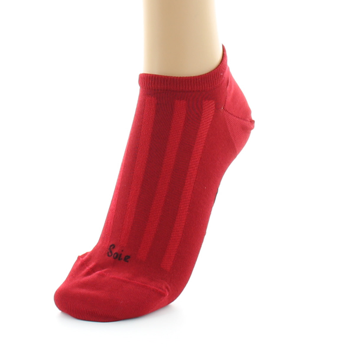 Socquettes Soie Rouge ROUGE