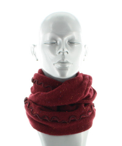 Tour de cou chiné bordeaux MUSCAT