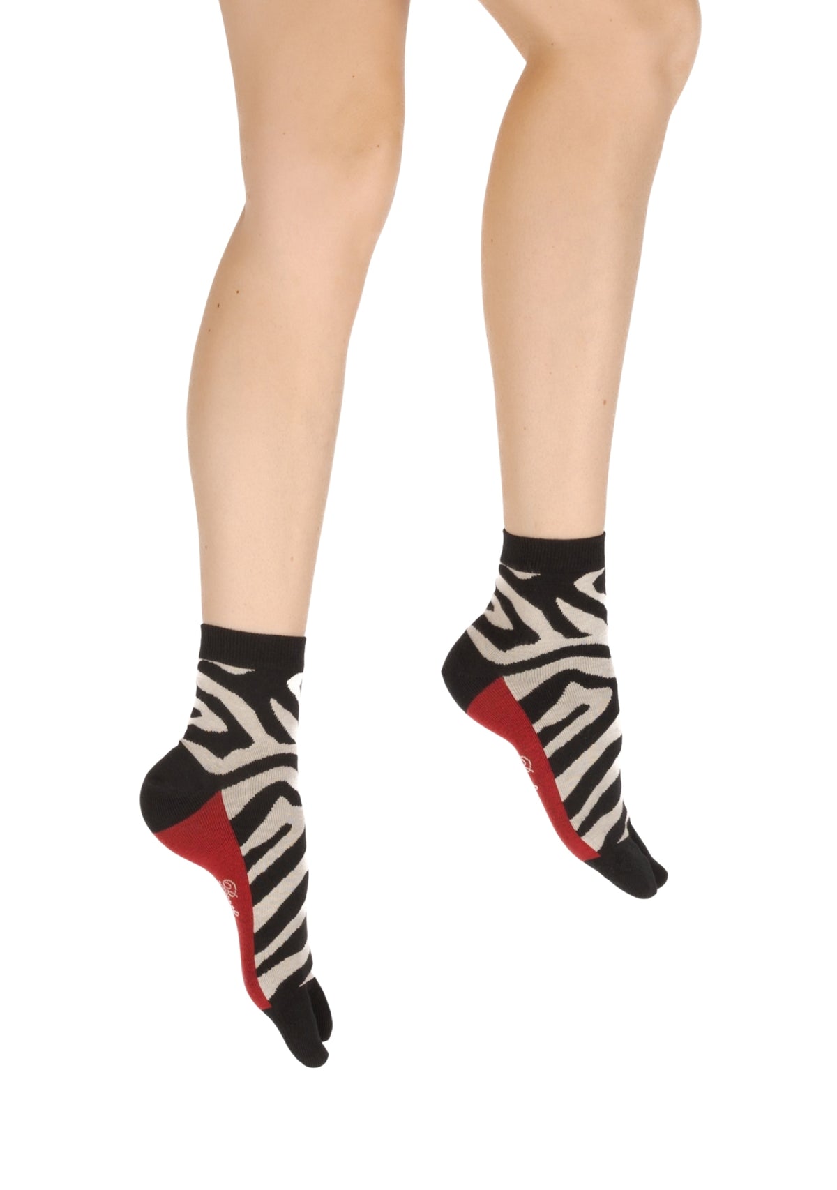 Chaussettes japonaises Tabi mixtes motif Zèbre