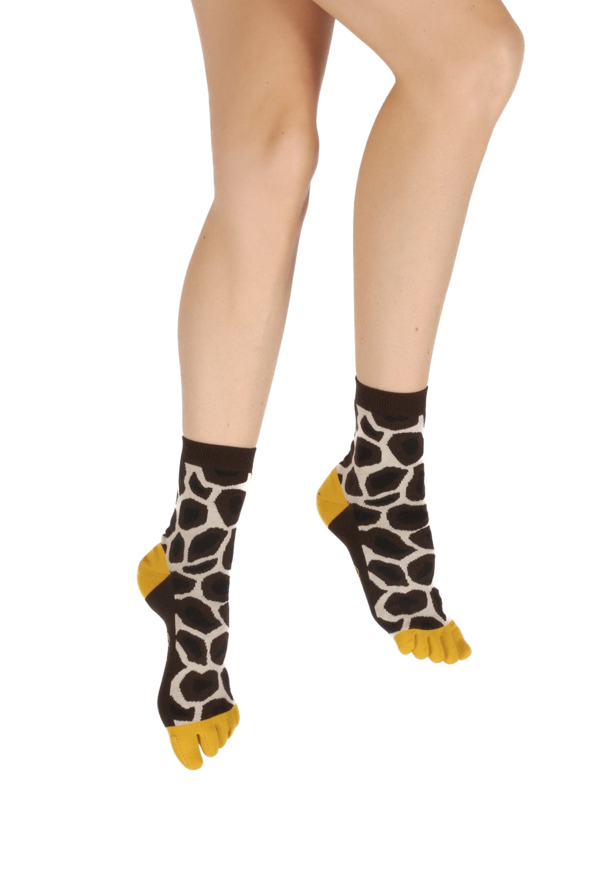 Chaussettes cinq doigts mixtes motif Girafe