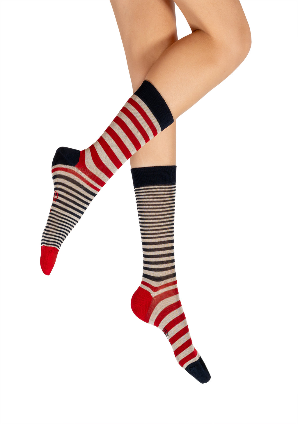 Macahel Homme Chaussettes Rayures noires et blanches Macahel Homme Chaussettes Rayures noires et blanches