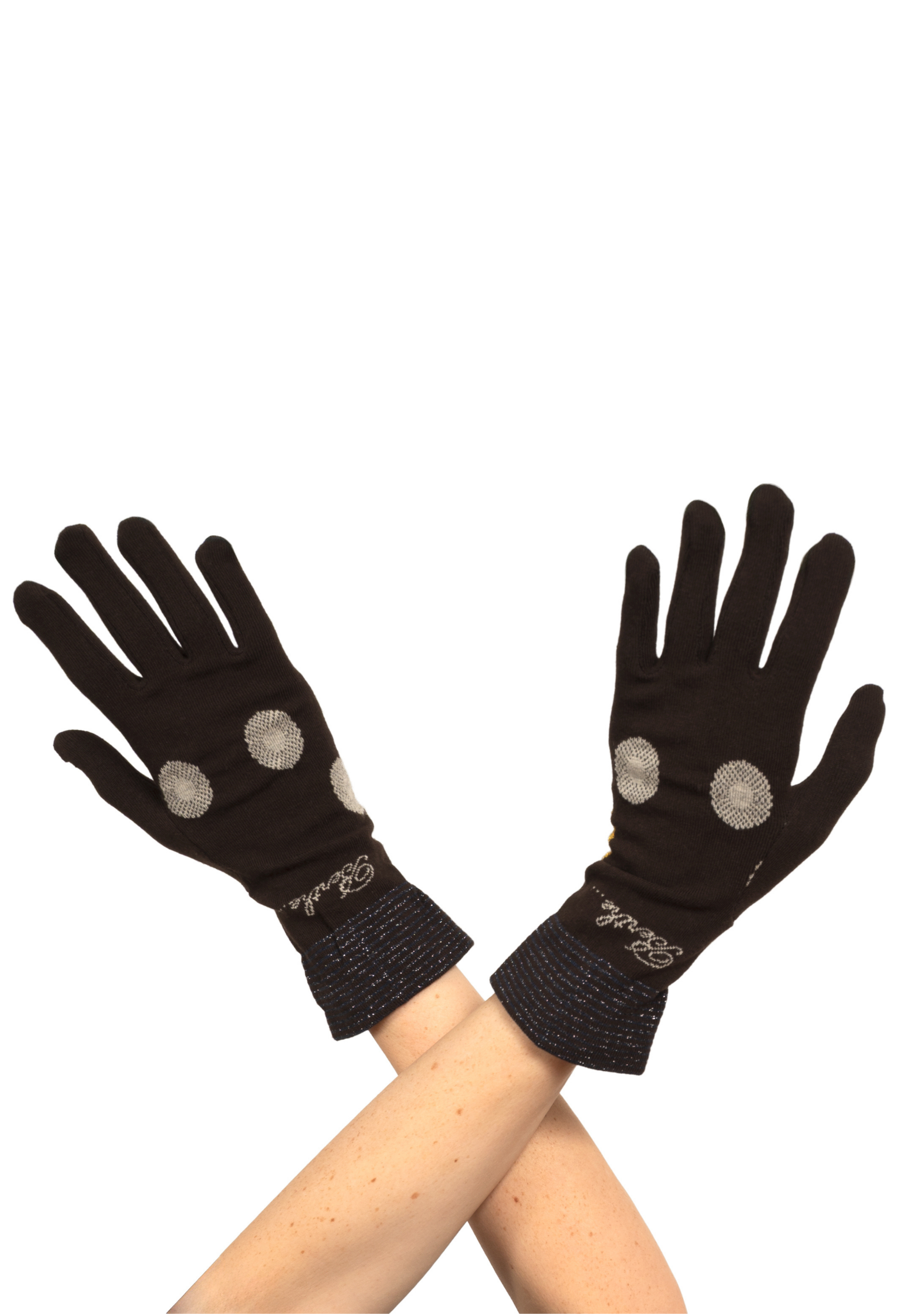 Gants femme en coton Fleurs Graphiques