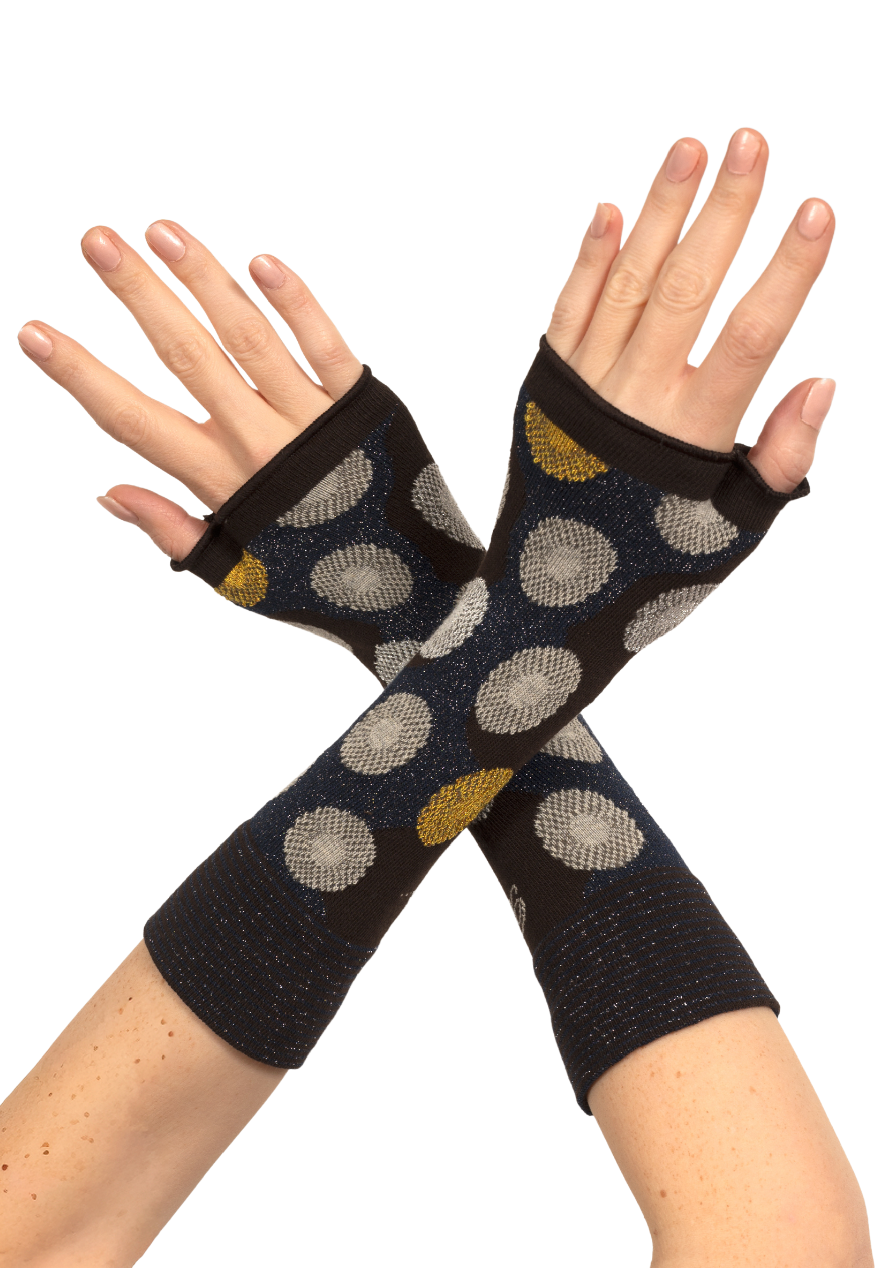 Mitaines pour femme en coton Fleurs Graphiques