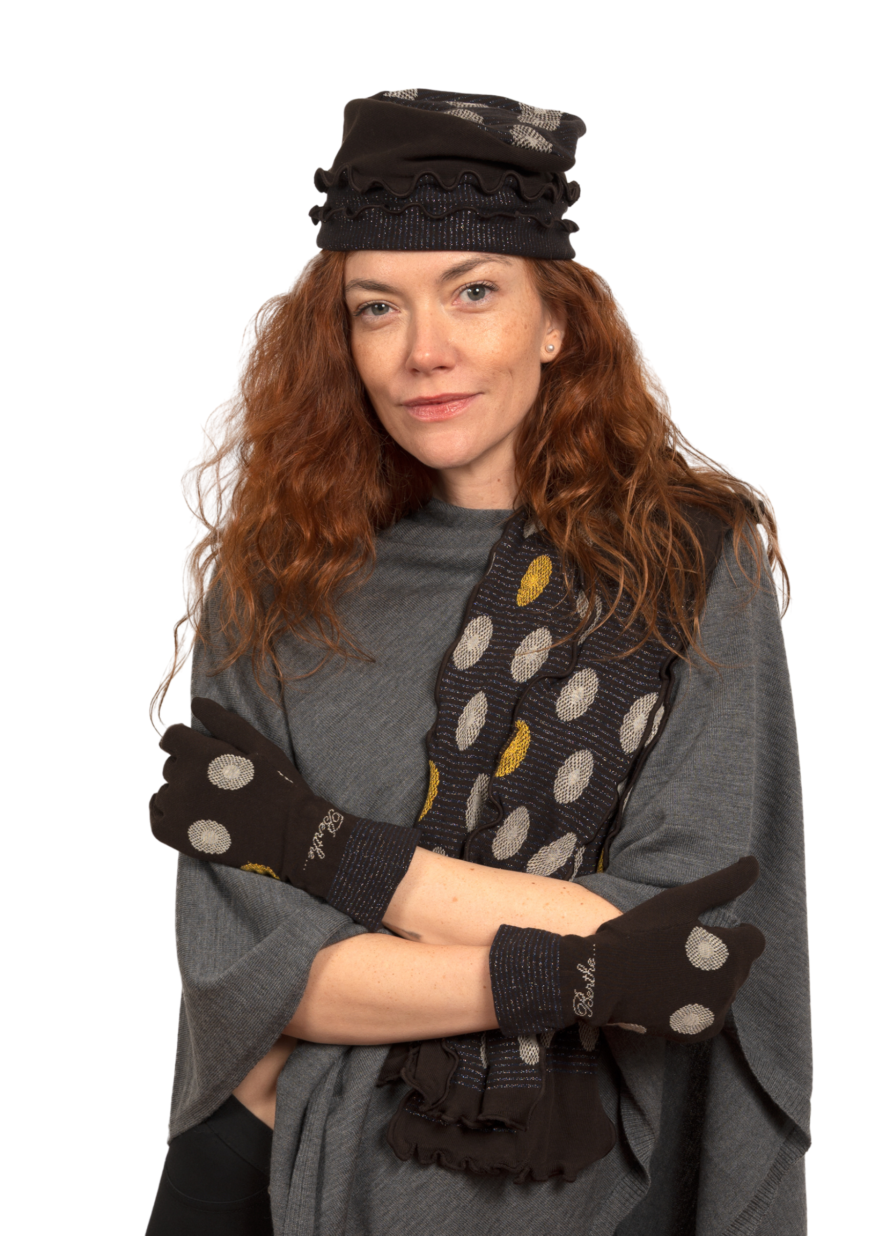 Écharpe pour femme en coton Fleurs Graphiques