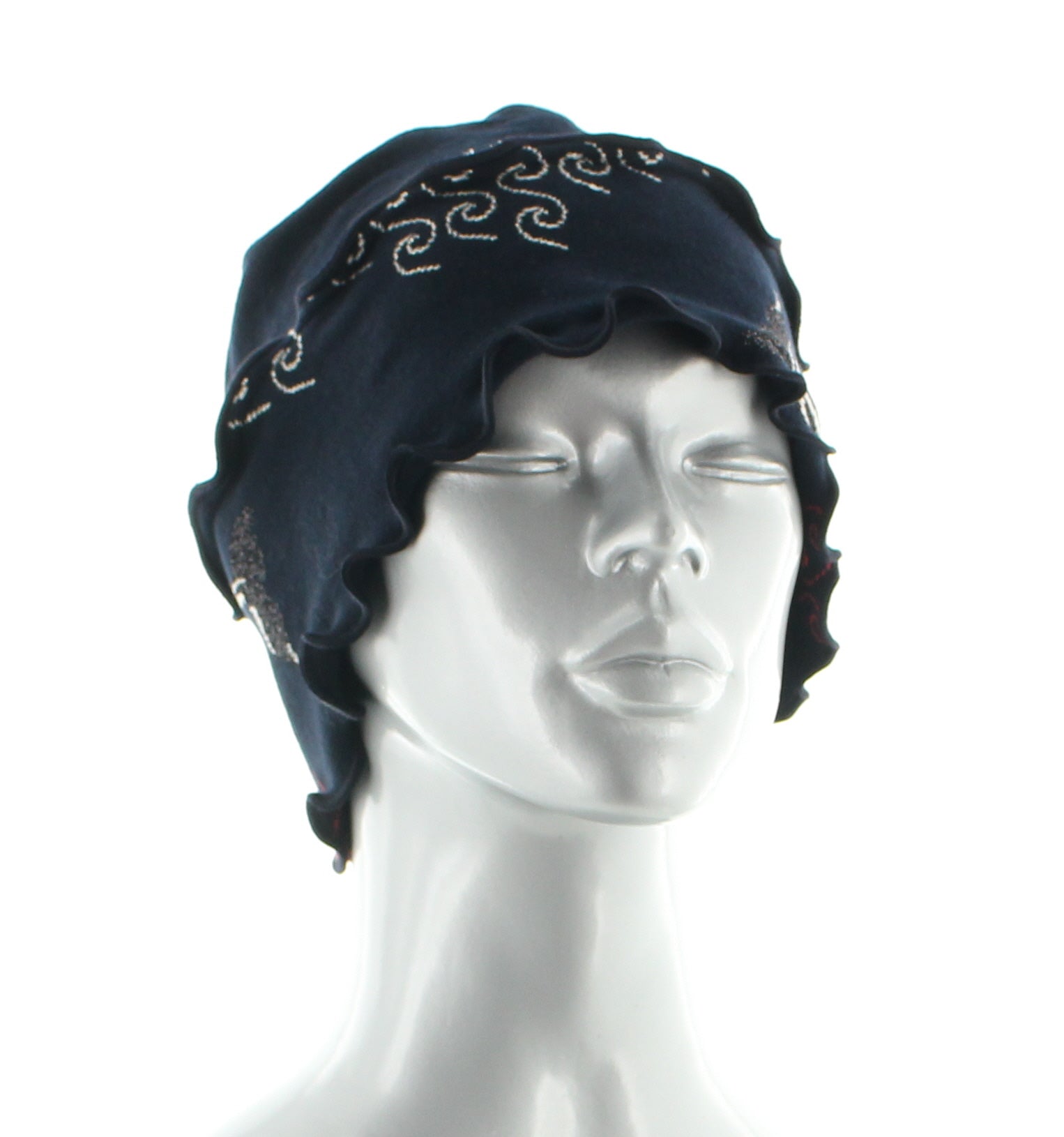 Bonnet coton femme la baleine BLEU MARINE