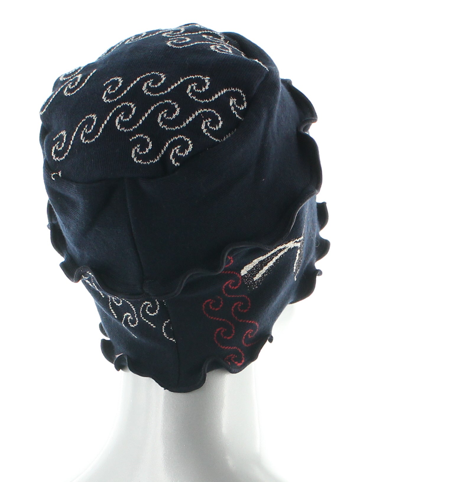 Bonnet coton femme la baleine BLEU MARINE