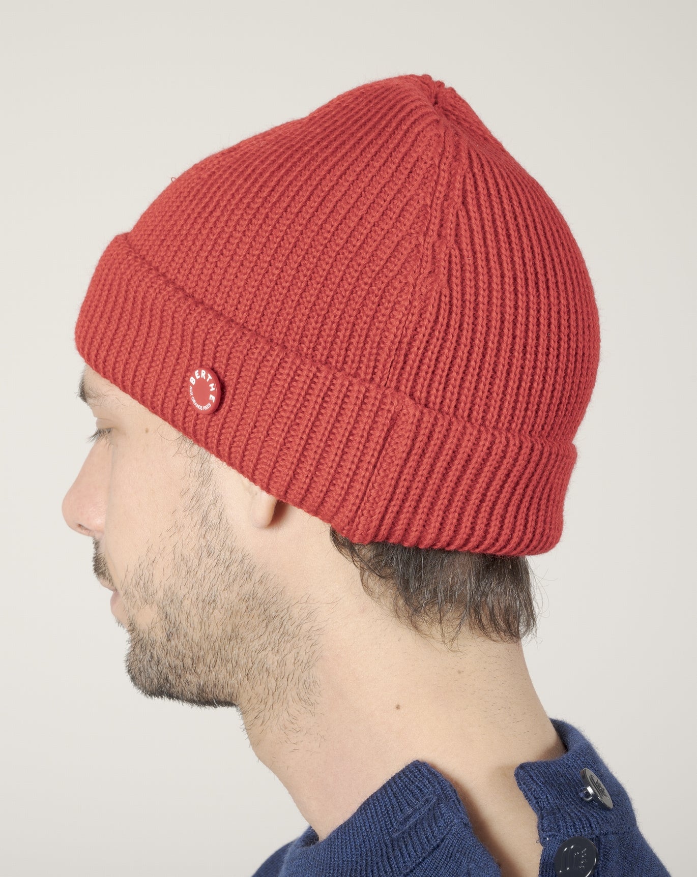 Bonnet mixte Rouge en pure laine merinos ROUGE