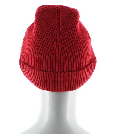 Bonnet mixte Rouge en pure laine merinos ROUGE