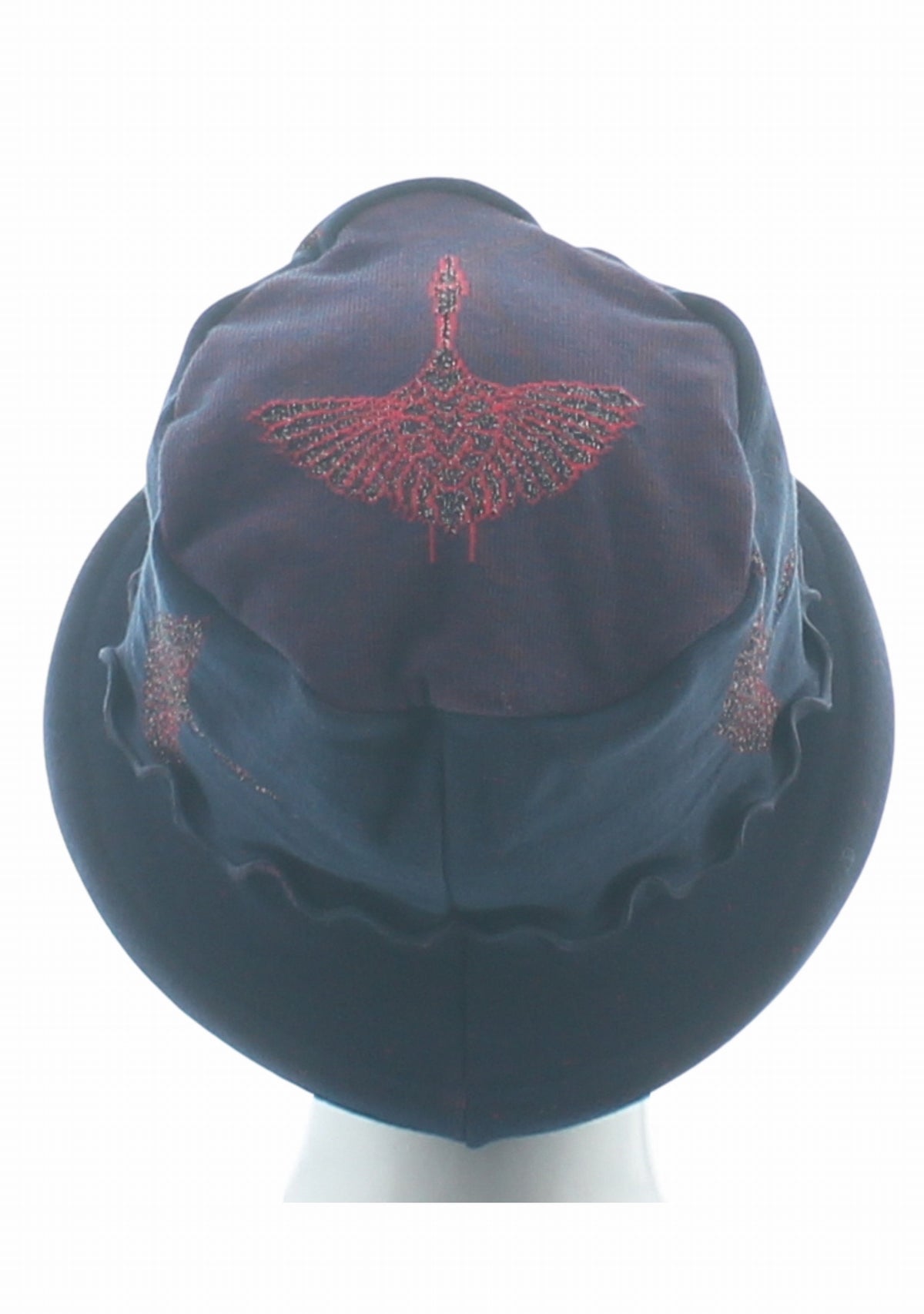 Chapeau femme coton Berthe Grue Sauvage MARINE