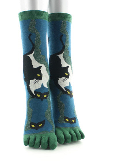 Chaussettes à doigts de pieds Le Chat VERT