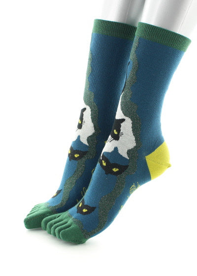 Chaussettes à doigts de pieds Le Chat VERT