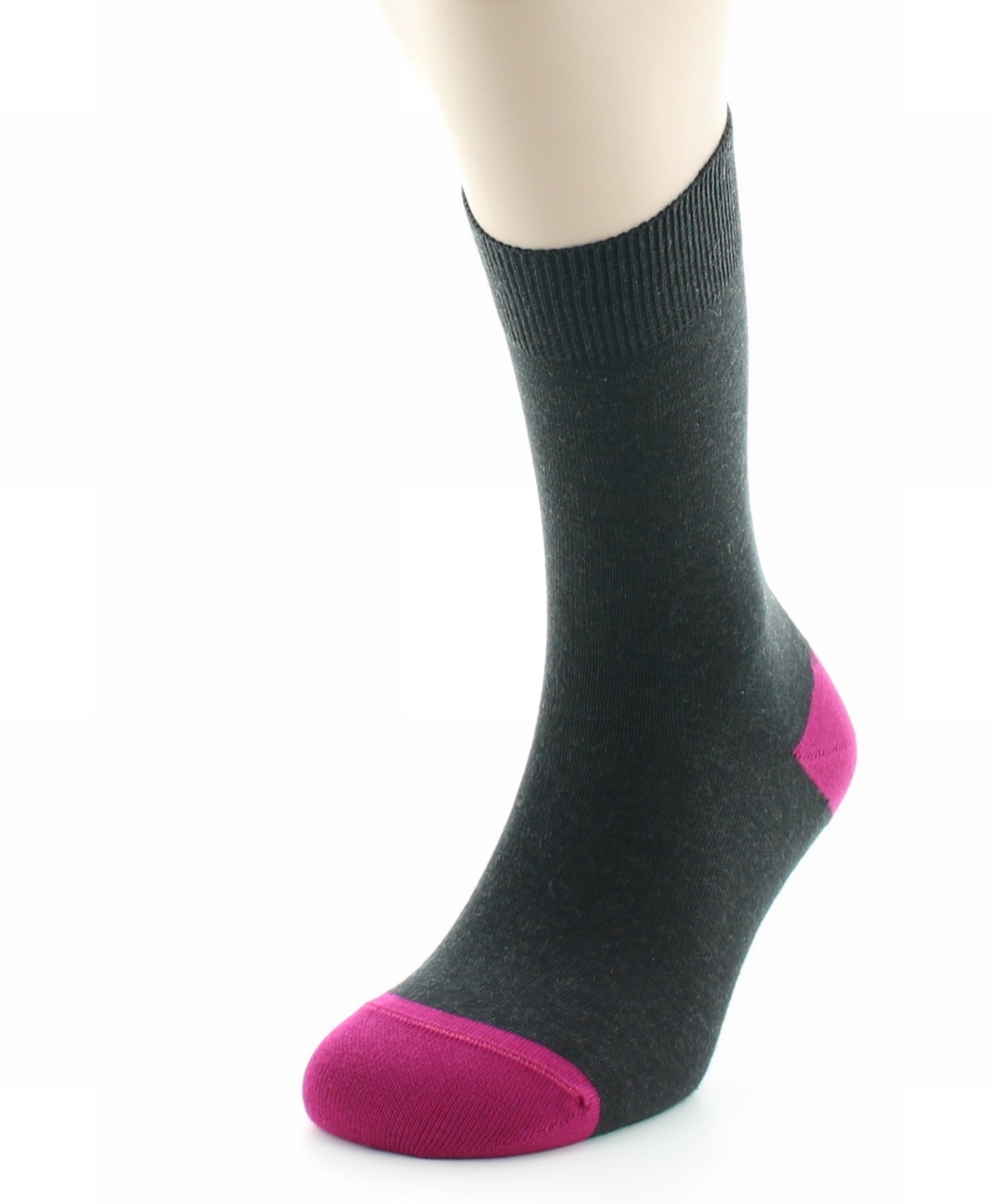 Chaussettes Archimède anthracite / fushia ANTHRACITE-FUSHIA