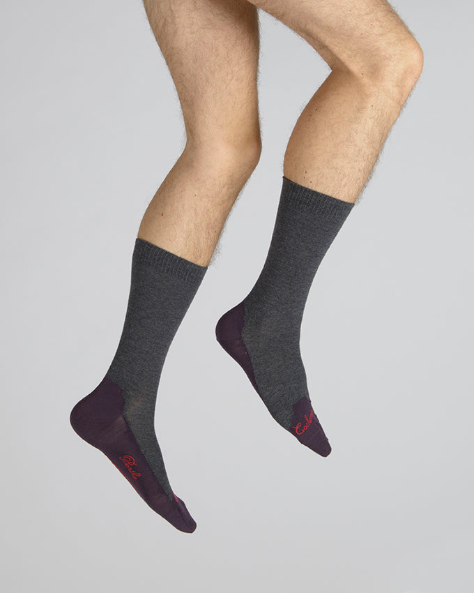 Chaussettes cachemire anthracite ANTHRACITE