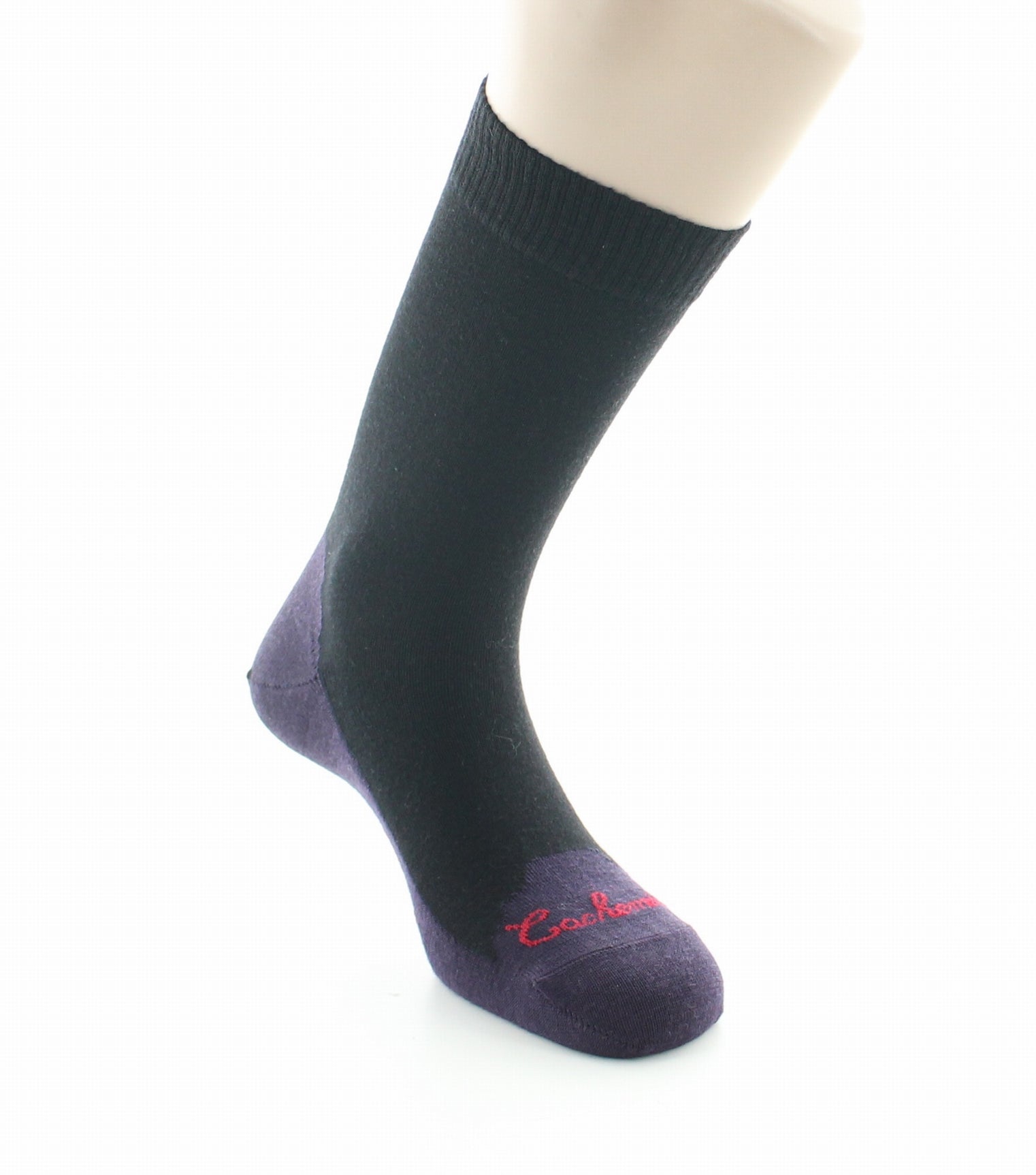 Chaussettes cachemire noires NOIR