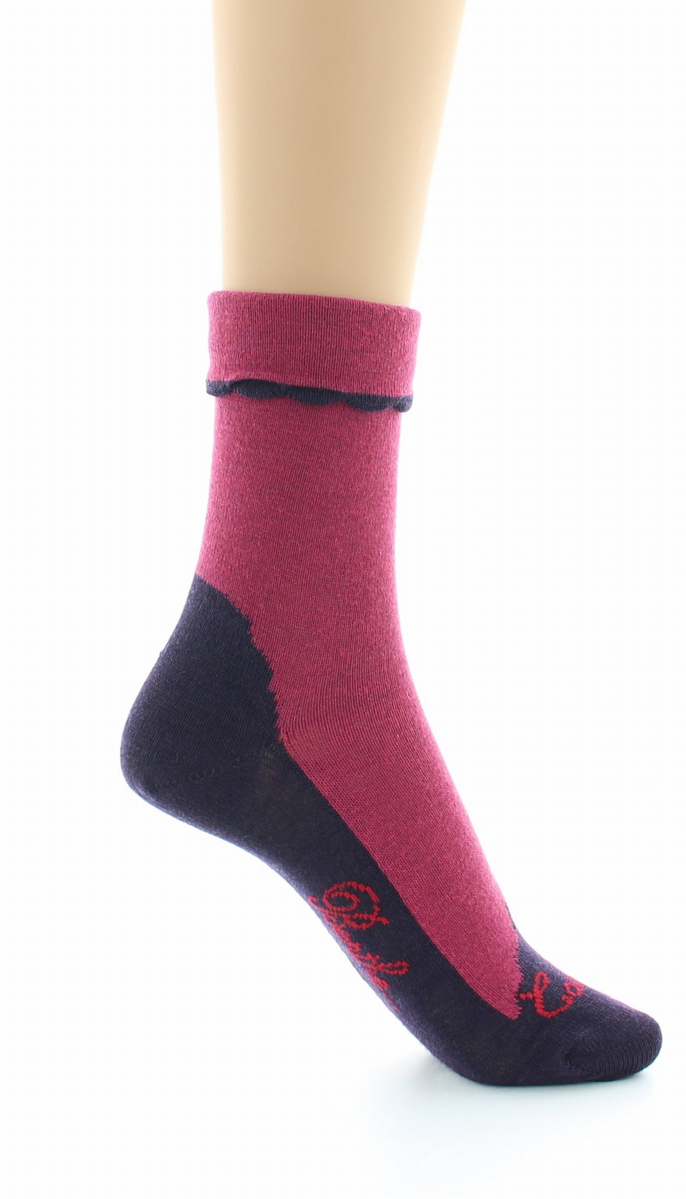 Chaussettes cachemire rose ROSE