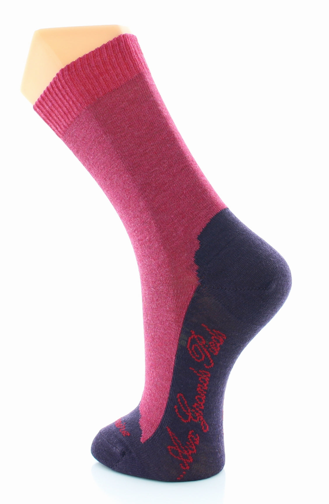 Chaussettes cachemire rose ROSE