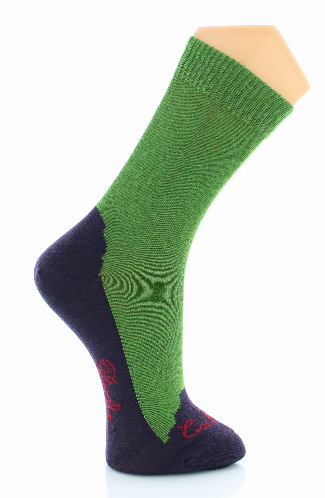 Chaussettes cachemire vert VERT